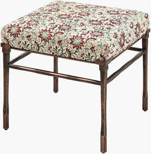 Surya Eveena Square Cushioned Ottoman Footrest and Extra Seat for Living Room or Bedroom EVNA002-192020