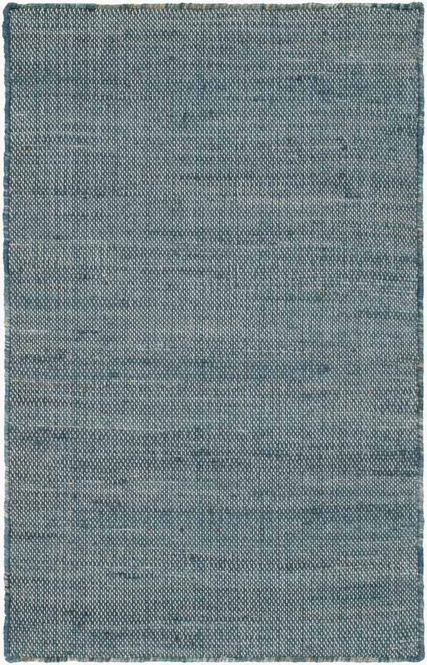 Surya Evora 2' X 3' Handmade Jute Area Rug - Elegant, Durable, Low-maintenance Cottage Style For Any Room Deep Teal Jute Evo2305-23