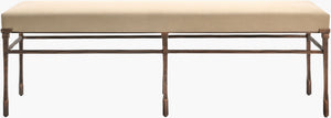 Surya Evera Upholstered Bench with Plush Padded Seat for Bedroom Foot or Living Room EVRA001-196018