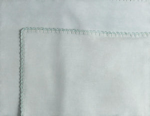 Surya Evelyn 72"W X 84"L X 15"Dl Bed Skirt - Cozy Linen Fabric, Durable Woven Design, Cottage Style Charm Pale Blue Linen,Linen Evy3000-cskt