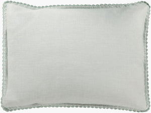 Surya Evelyn 72"W X 84"L X 15"Dl Bed Skirt - Cozy Linen Fabric, Durable Woven Design, Cottage Style Charm Pale Blue Linen,Linen Evy3000-cskt