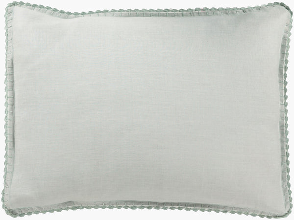 Surya Evelyn 72"W X 84"L X 15"Dl Bed Skirt - Cozy Linen Fabric, Durable Woven Design, Cottage Style Charm Pale Blue Linen,Linen Evy3000-cskt