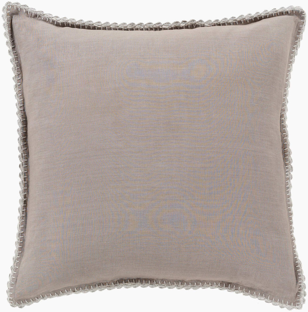 Surya Evelyn Cozy Linen Sham - Cottage Style Bedding For A Warm, Inviting Bedroom | Durable & Easy Care Gray Linen,Linen Evy3003-ks