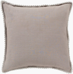 Surya Evelyn Cozy Linen Sham - Cottage Style Bedding For A Warm, Inviting Bedroom | Durable & Easy Care Gray Linen,Linen Evy3003-ks