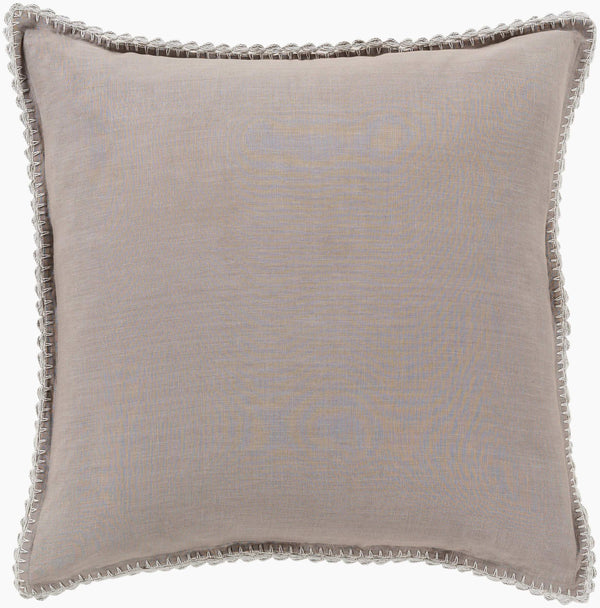 Surya Evelyn Cozy Linen Sham - Cottage Style Bedding For A Warm, Inviting Bedroom | Durable & Easy Care Gray Linen,Linen Evy3003-ks