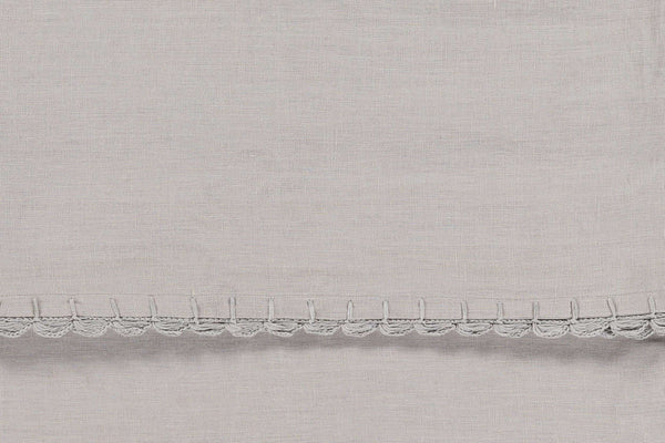 Surya Evelyn 72"W X 84"L X 15"Dl Bed Skirt - Cozy Linen Fabric, Durable Woven Design, Cottage Style Charm Gray Linen,Linen Evy3003-tskt