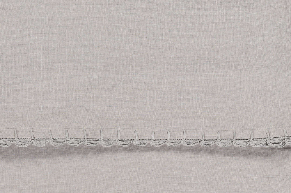 Surya Evelyn Cottage Style Duvet Set, Soft Linen Comfort 68"W X 86"L, Durable & Easy Care, Shop Now! Gray Linen,Linen Evy3003-fqset