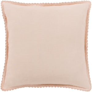 Surya Evelyn Cozy Linen Sham - Cottage Style Bedding For A Warm, Inviting Bedroom | Durable & Easy Care Pale Pink Linen,Linen Evy3004-es