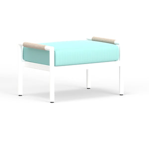 Sabbia Ottoman in Dupione Celeste, No Welt SW4901-OTT-8067 Sunset West