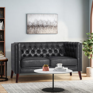 Christopher Knight Home® - Noble House - Holasek Contemporary Upholstered Tufted Loveseat