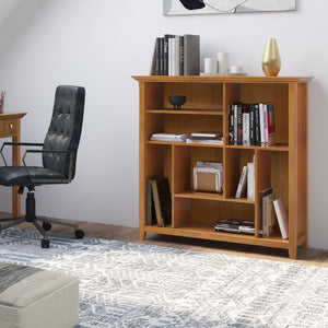 English Elm Amherst Multi Cube Bookcase & Storage Unit - Solid Wood, Light Golden Brown, Stylish & Functional Design B136P158345