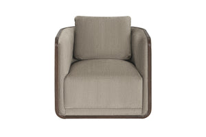 A.R.T. Furniture Sagrada Contemporary Accent Chair With Hazel Finish, Fiber Blenddown Pillow & Pocket Coil Cushion  Parrwood Solid Frame In The Hazel Finish 764516-5303