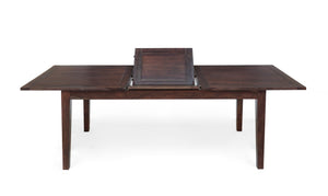 Porter Designs Porter Fall River Solid Sheesham Wood Pop-up Dining Table - Elegant, Eco-friendly Design, Brown Finish Brown Wood 07-117-01-4996