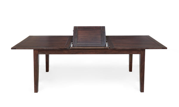 Porter Designs Porter Fall River Solid Sheesham Wood Pop-up Dining Table - Elegant, Eco-friendly Design, Brown Finish Brown Wood 07-117-01-4996