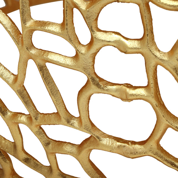 English Elm Christopher Knight Home® - MESH Gold Coffee Table - Handcrafted Aluminum Mesh Design, Modern Glam Centerpiece 27.5"W x12.5"H 66620.00