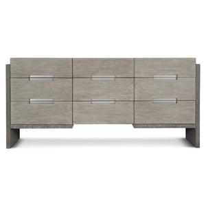 Bernhardt Bernhardt Foundations Nightstand With Cerused Acacia Grain, Soft-Close Drawer & Dual Usb Charging Dark Shale; Light Shale 72"W x 20"D x 34.25"H 306052