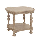 Higgins Street End Table with Open Shelf Brown with Woodland Stone Finish P349255 Pulaski Furniture