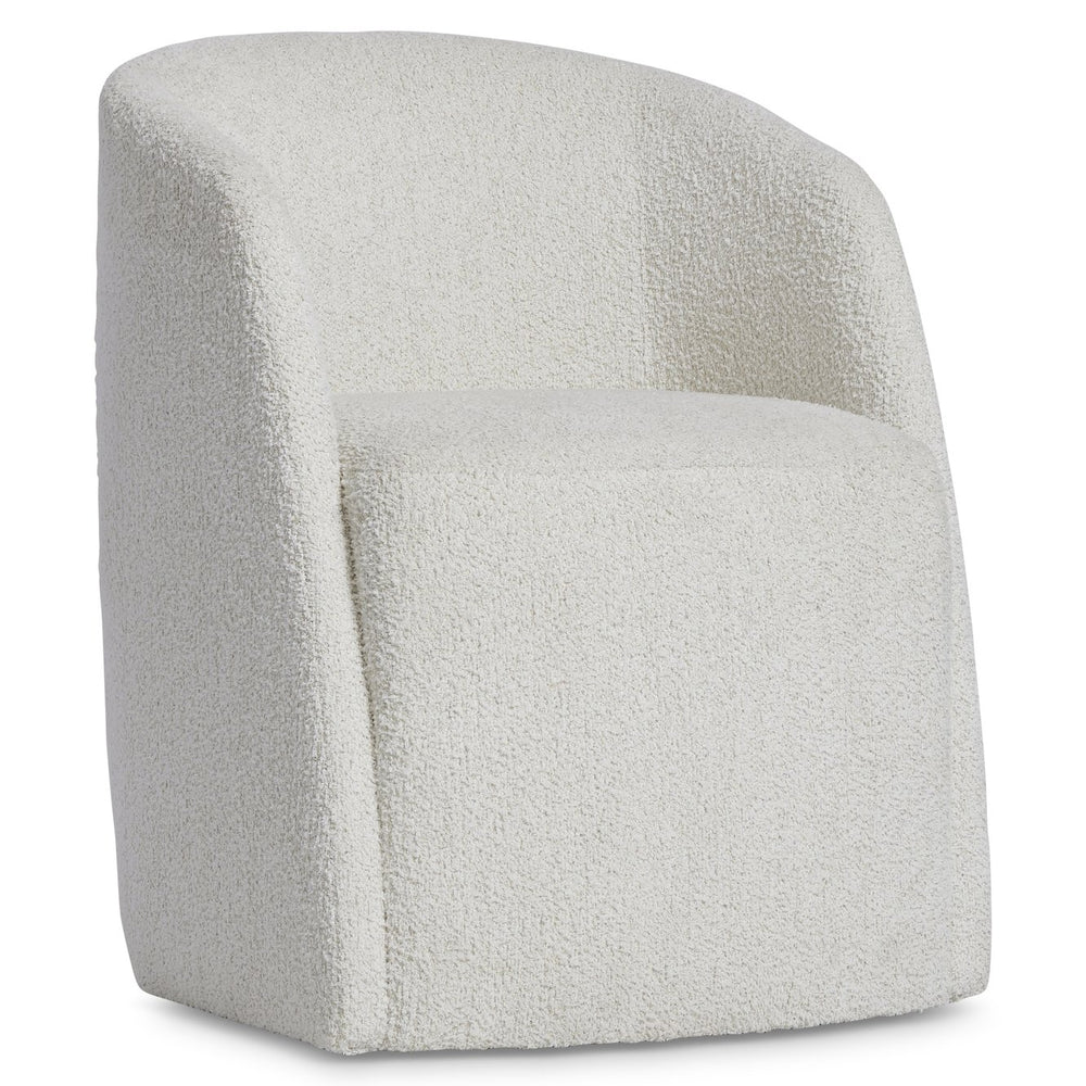 Bernhardt Bernhardt Arcadia Arm Chair — Sculptural Fully Upholstered Rustic Modern Seat With Hidden Casters 334504