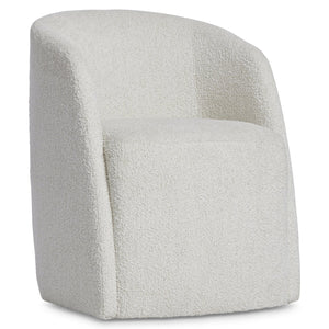 Bernhardt Bernhardt Arcadia Arm Chair — Sculptural Fully Upholstered Rustic Modern Seat With Hidden Casters 334504