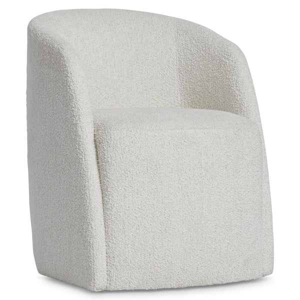 Bernhardt Bernhardt Arcadia Arm Chair — Sculptural Fully Upholstered Rustic Modern Seat With Hidden Casters 334504