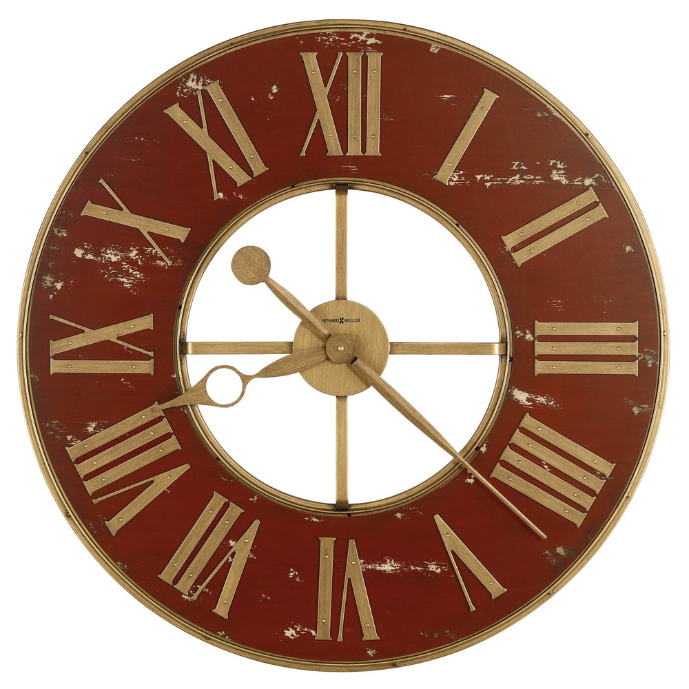 Hekman Furniture 625649 Boris Oversized Wall Clock - Antique Brass Design, Durable Quartz Movement, Home Essential Decor  Boris Wall Clock 625649