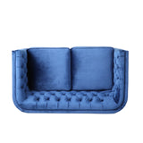 Christopher Knight Home® - Noble House - Holasek Contemporary Velvet Upholstered Tufted Loveseat