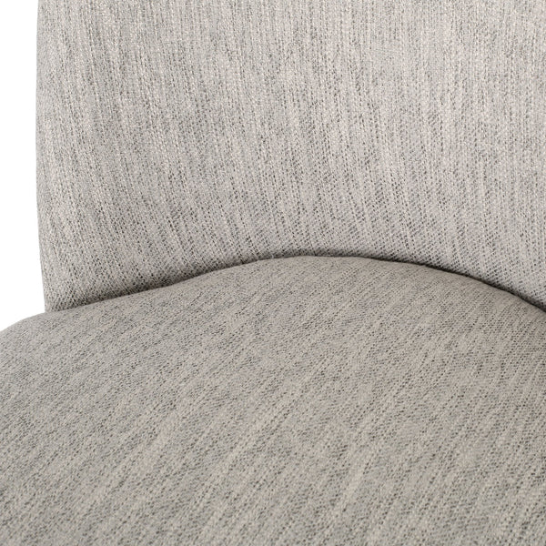 English Elm Dining Chair Set of 2 Solid Wood Textured Fabric Upholstered Farmhouse Modern Style 69408.00FLGRY