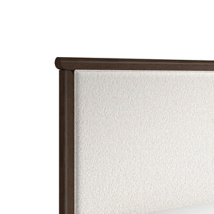 A.R.T. Furniture Verge Queen Upholstered Platform Bed - Stylish Dark Wood Frame & Plush Headboard for Comfort 337125-1960HB