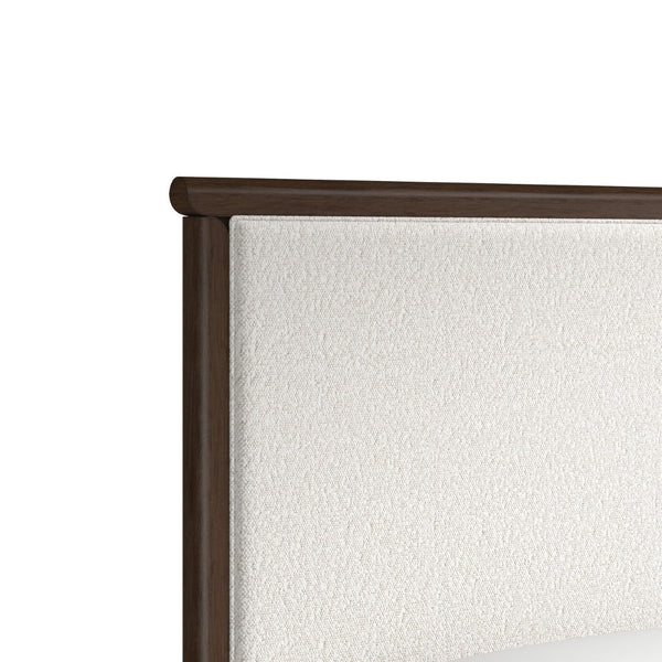 A.R.T. Furniture Verge Queen Upholstered Platform Bed - Stylish Dark Wood Frame & Plush Headboard for Comfort 337125-1960HB
