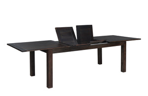 Porter Designs Porter Urban Solid Sheesham Wood Expandable Dining Table With Double Extension Leaf For Modern Homes Gray Wood 07-117-01-4436