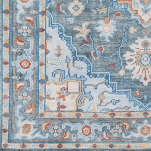 Surya Elixir 6' X 9' Handcrafted Wool Rug With Timeless Elegance, Intricate Fringe & Durable Design Dark Green Wool Exi1001-69