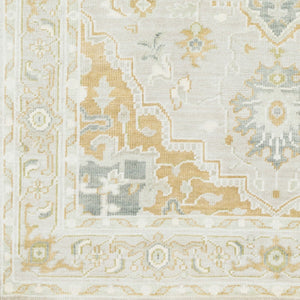 Surya Elixir 6' X 9' Handcrafted Wool Rug With Timeless Elegance, Intricate Fringe & Durable Design Light Sage Wool Exi1002-69