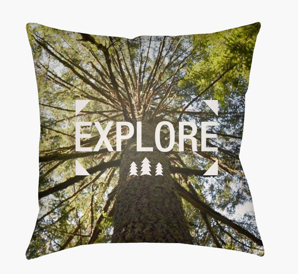 Livabliss Explore Woven Geometric Accent Pillow 18 Inch Square Polyester Fill Sofa Styling EXP001-1818