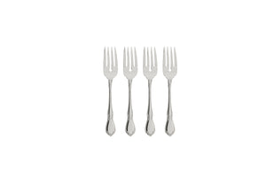 Lenox Oneida Chateau Fine Flatware Salad Forks, Set of 4 Metallic, STAINLESS METAL 2610004D