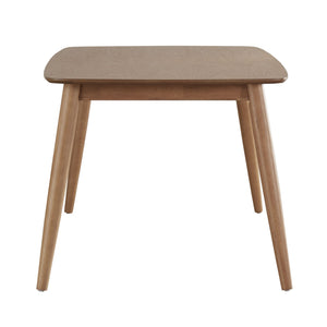 Homelegance By Top-Line Dakota Mid-Century Modern Tapered Dining Table Oak Rubberwood