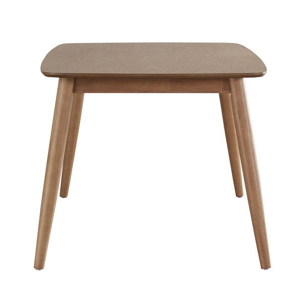 Homelegance By Top-Line Dakota Mid-Century Modern Tapered Dining Table Oak Rubberwood