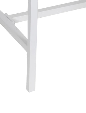 Porter Designs Porter Yuki Solid Wood Counter Table - Stylish White Design For Compact Dining Spaces & Decor White Wood 07-108-08-8653