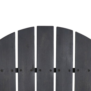 English Elm Christopher Knight Home® - BELLWOOD Adirondack Chair with Folding Design, Rustic Outdoor Wood Seat, Built-In Cup Holder Comfort DARK GREY 37.75 L x 26.75 W x 8.5 H 68940.00DGRY