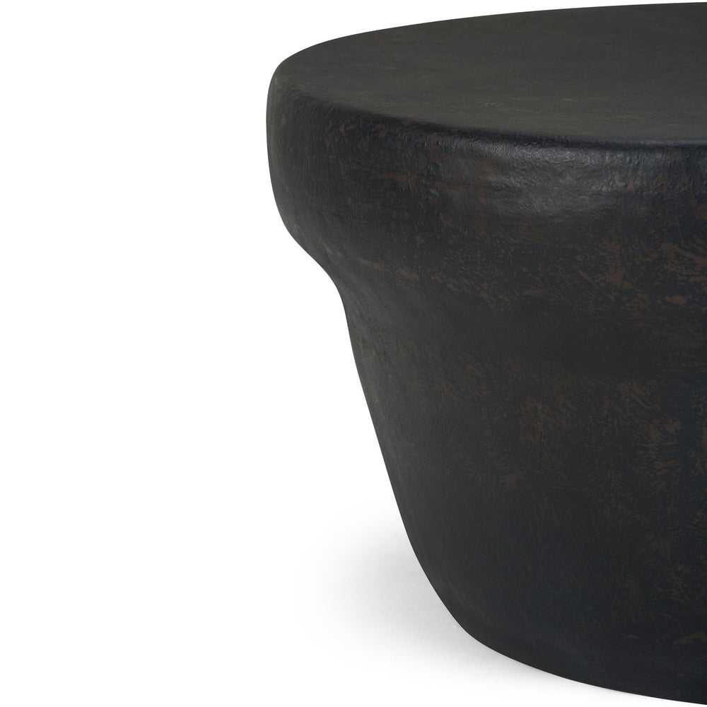 English Elm Garvy Metal Coffee Table - Handcrafted Rustic Bronze Accent For Modern Industrial Living Spaces B136P158982