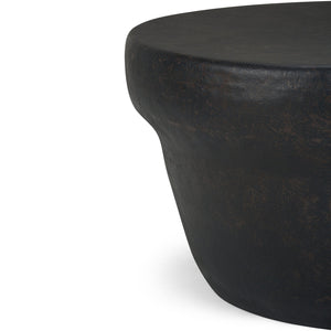 English Elm Garvy Metal Coffee Table - Handcrafted Rustic Bronze Accent For Modern Industrial Living Spaces B136P158982