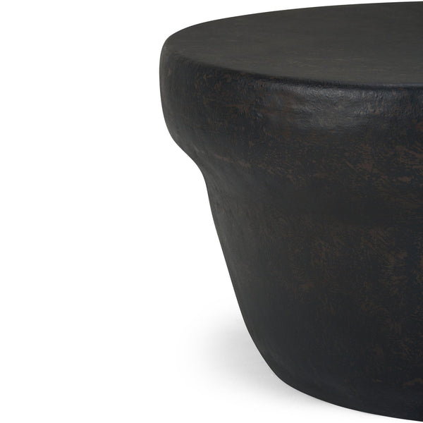 English Elm Garvy Metal Coffee Table - Handcrafted Rustic Bronze Accent For Modern Industrial Living Spaces B136P158982