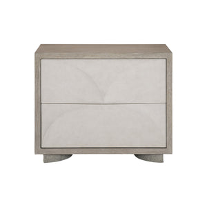 Bernhardt Bernhardt Lunula Sculptural Nightstand With Textured Resin Fronts, Concrete Bases & Usb Charging 309230
