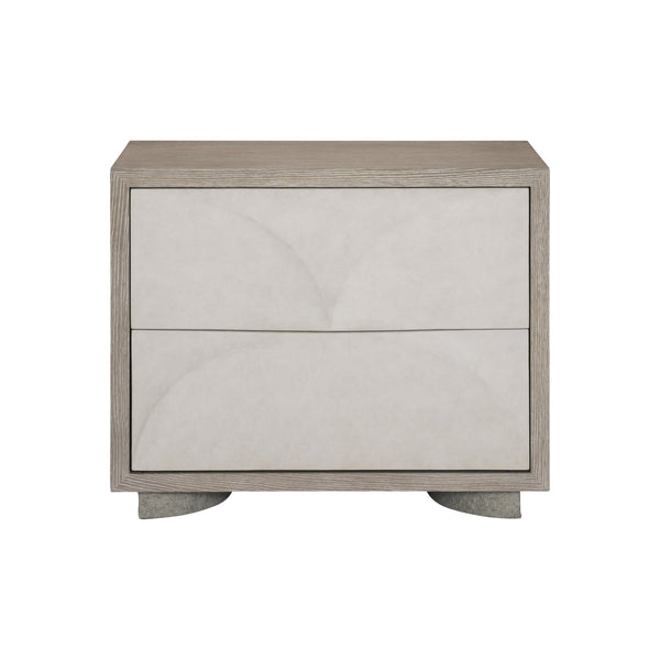 Bernhardt Bernhardt Lunula Sculptural Nightstand With Textured Resin Fronts, Concrete Bases & Usb Charging 309230
