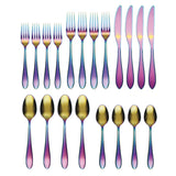 Lenox Cambridge Delia Rainbow Mirror 20-Piece Flatware Set NO COLOR METAL 501020CWR12