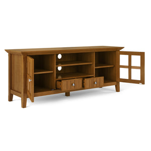 English Elm Acadian 60" Tv Media Stand - Handcrafted Solid Wood Console With Storage & Cable Management Solutions B136P159684