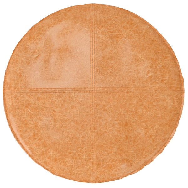 English Elm Brody 32" Round Coffee Table Pouf - Versatile Distressed Brown Accent For Modern Living Spaces B136P159351