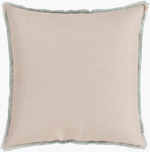 Surya Eyelash 18"L X 18"W Modern Linen Accent Pillow – Chic Home Decor For Living Room & Bedroom Gray Linen Eyl006-1818p