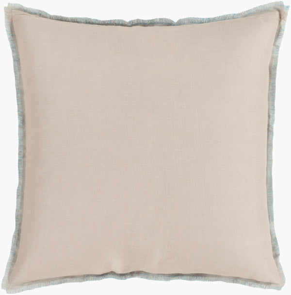 Surya Eyelash 18"L X 18"W Modern Linen Accent Pillow – Chic Home Decor For Living Room & Bedroom Gray Linen Eyl006-1818p