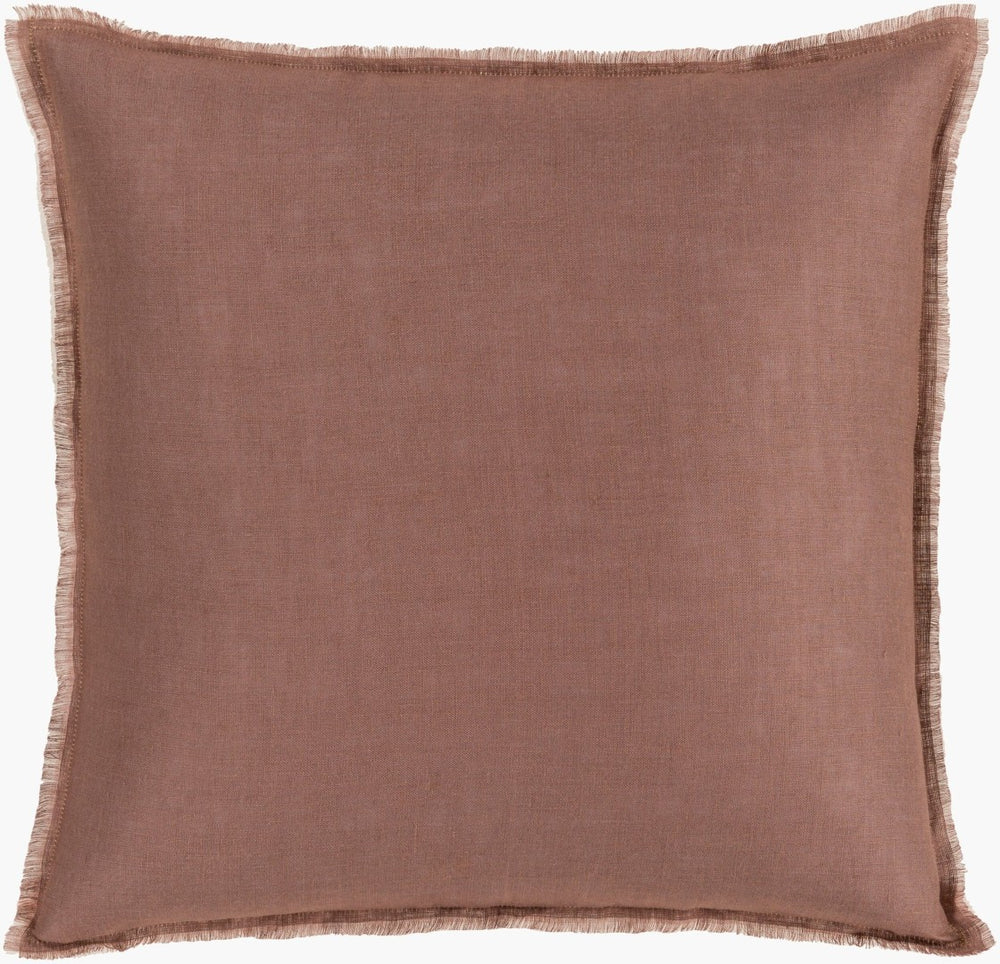 Surya Eyelash Woven Linen Square Accent Pillow for Modern Living Rooms and Bedrooms EYL007-2020P