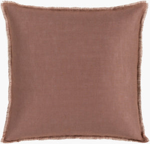 Surya Eyelash Woven Linen Square Accent Pillow for Modern Living Rooms and Bedrooms EYL007-2020P